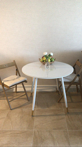 Стол круглый Bianka 90 белый фото покупателя 16